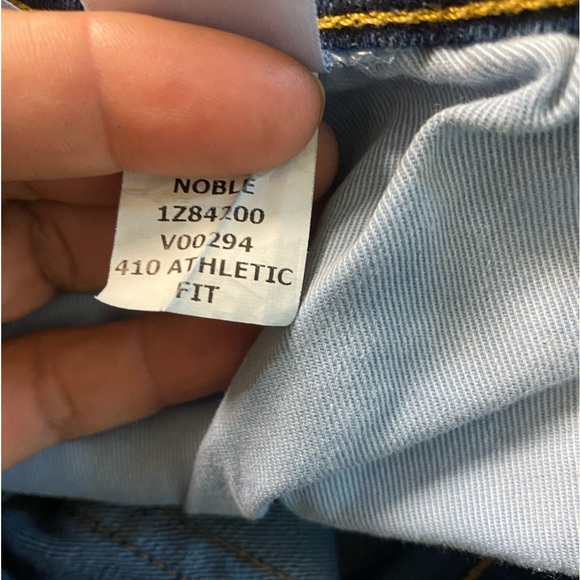 Lucky Brand 410 Athletic Fit Straight Jeans Mens Sz 38 x 32 Blue - Picture 14 of 14